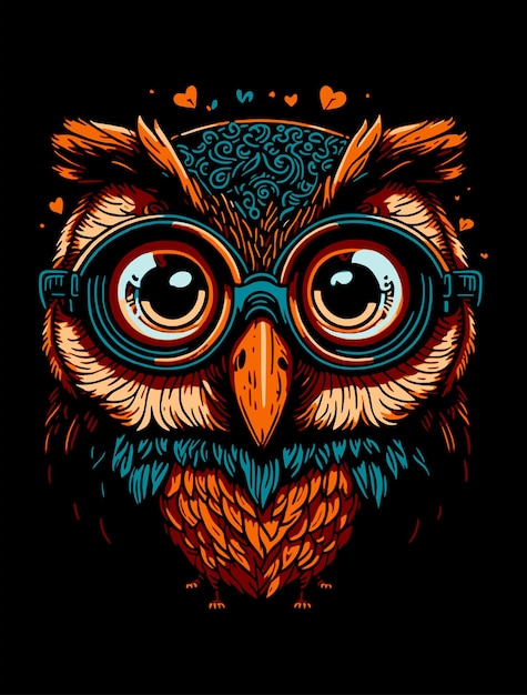 cute owl illustration
