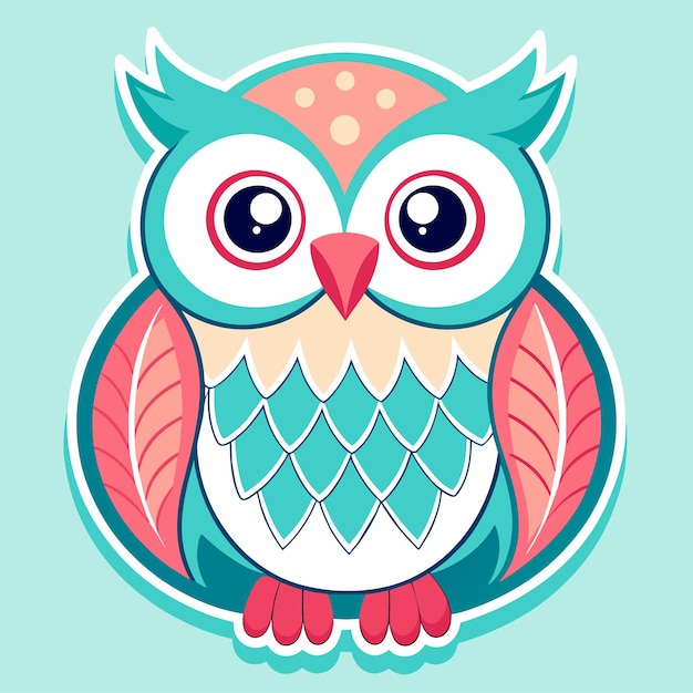 cute owl sticker