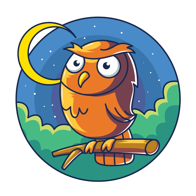 Vector cute owl