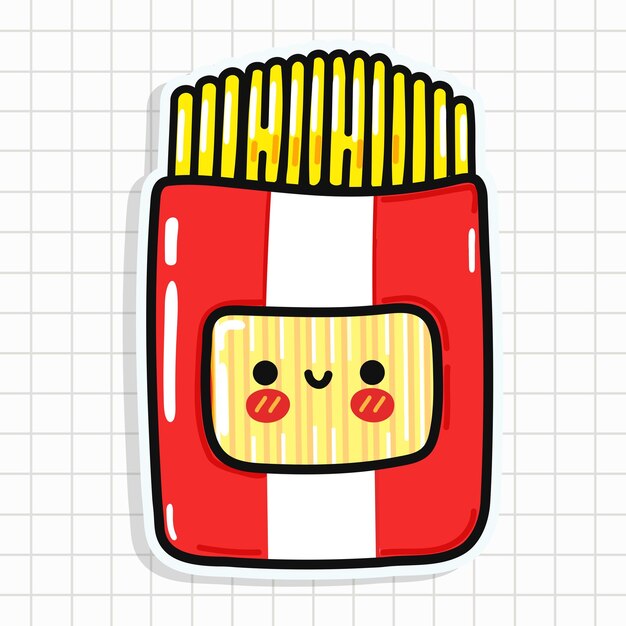 Cute Pack Spaghetti sticker character