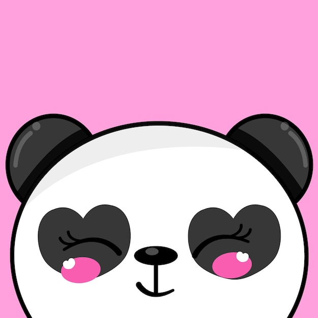 Cute panda background pattern