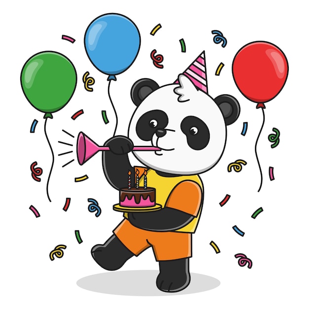 Cute panda birthday party