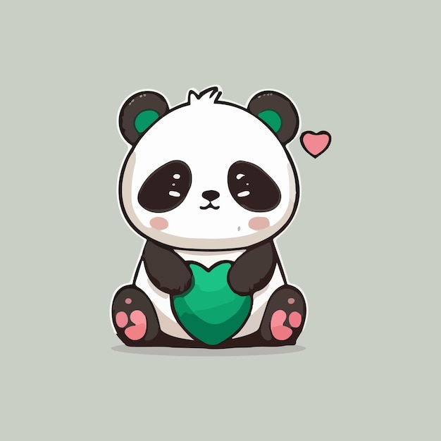 Kawaii panda animal cartoon vector design Stock Vector Image & Art - Alamy