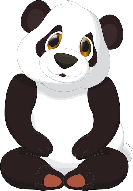 милый панда мультфильм