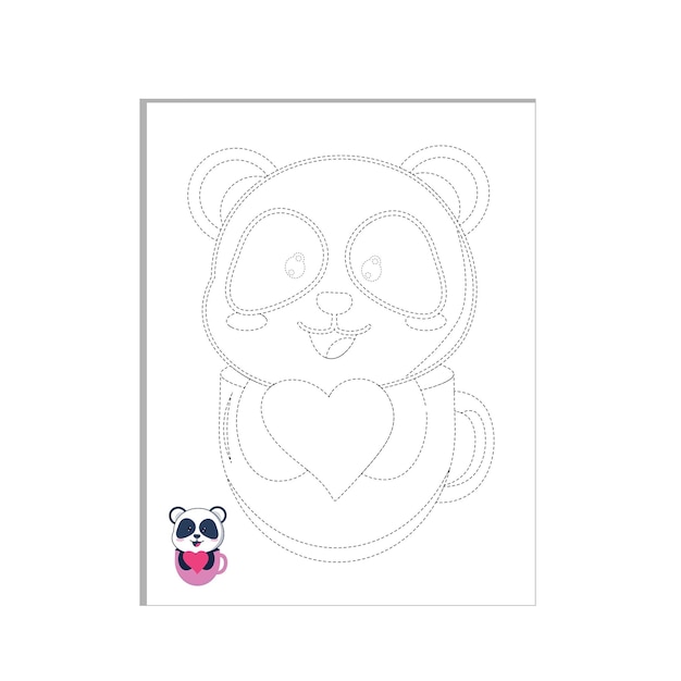 Cute panda Coloring Pages Panda Coloring Pages