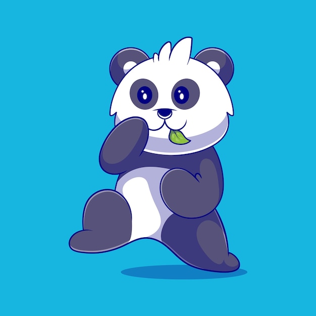 Симпатичная иллюстрация истребителя панды, подходящая для наклейки талисмана и дизайна футболки