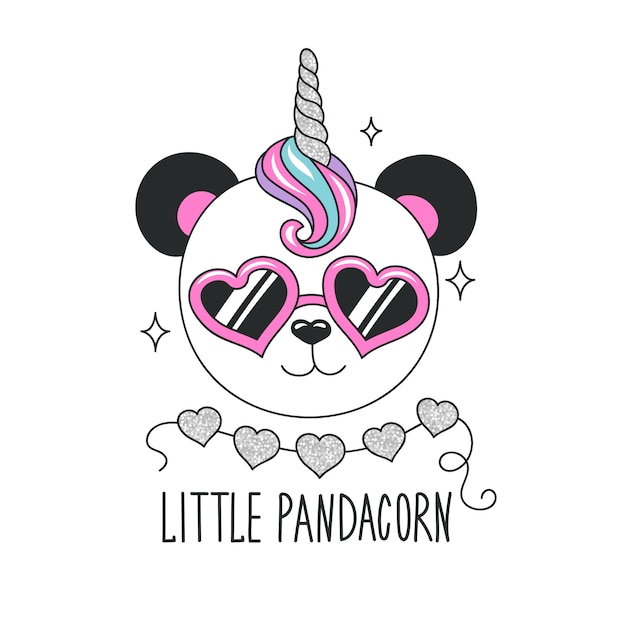 Cute panda illustration