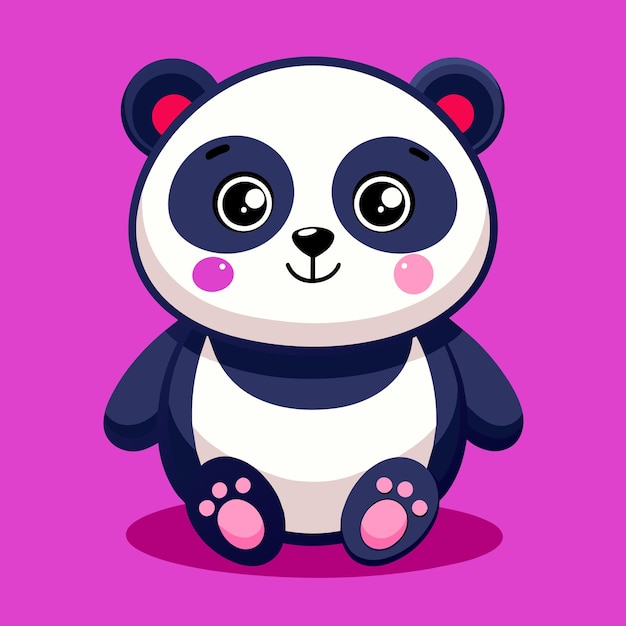 cute panda illustration