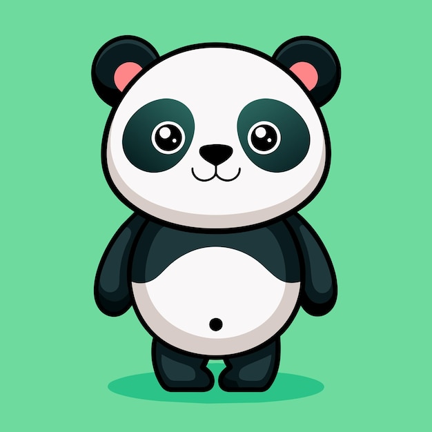 cute panda illustration