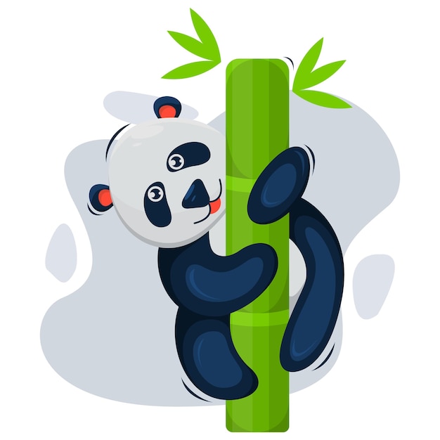 cute panda illustration