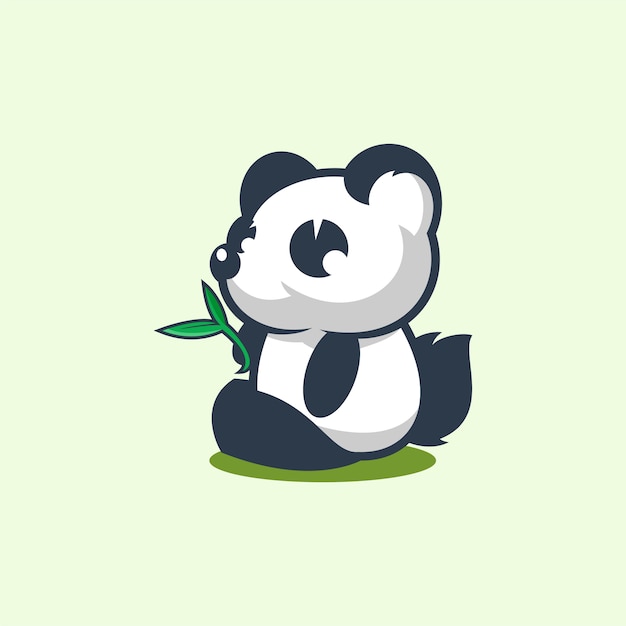 Vector cute panda illustration