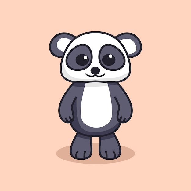 Cute Panda Premium Vector Illustration