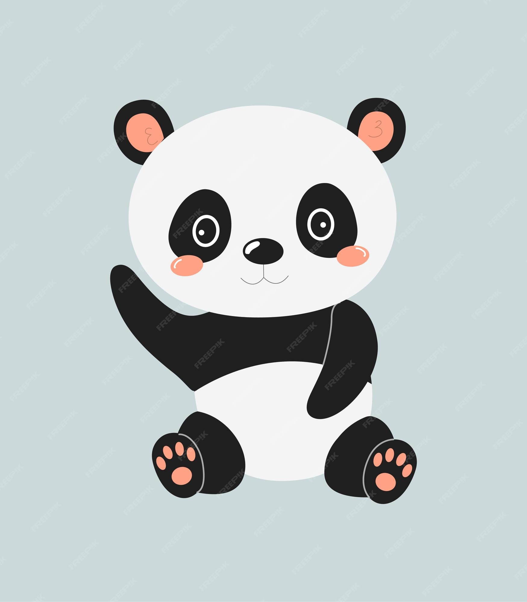 Sitting Panda Is Cute Kawaii And Adorable - NeatoShop