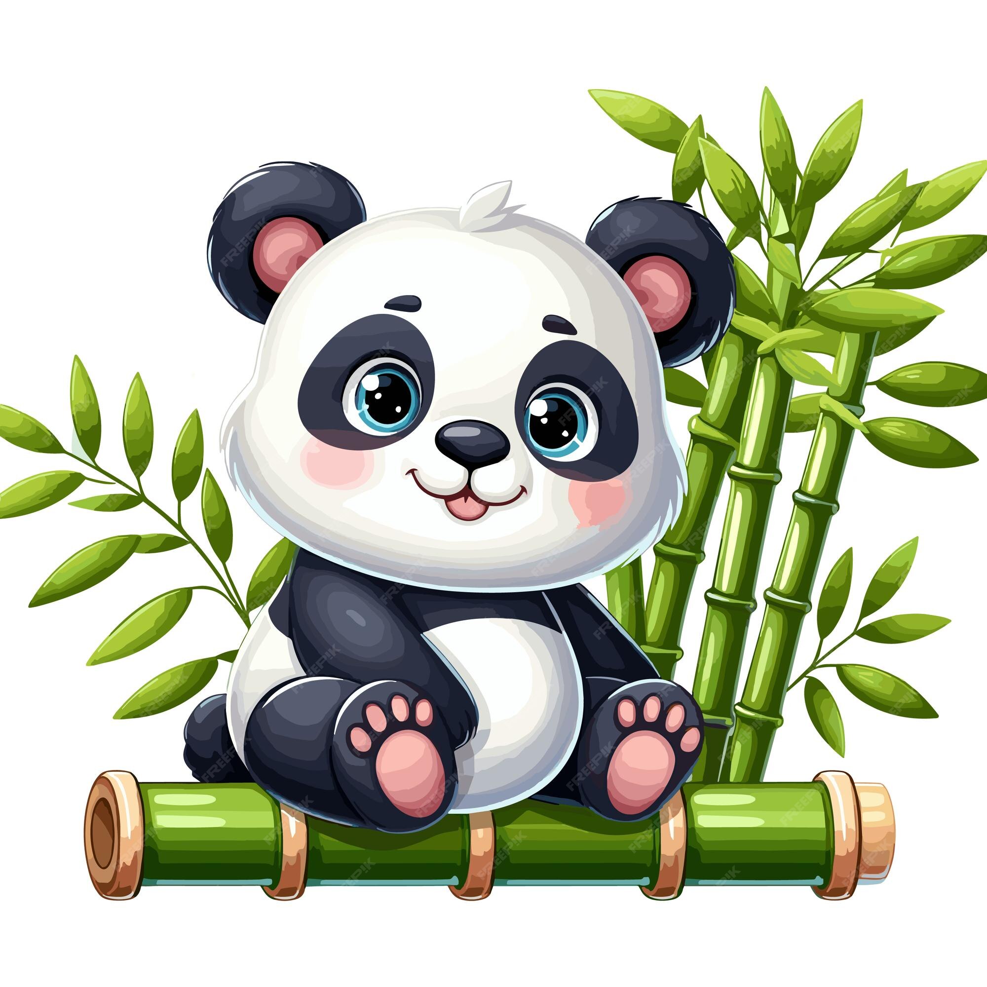 Premium Vector | Cute Panda vector cartoon illustration