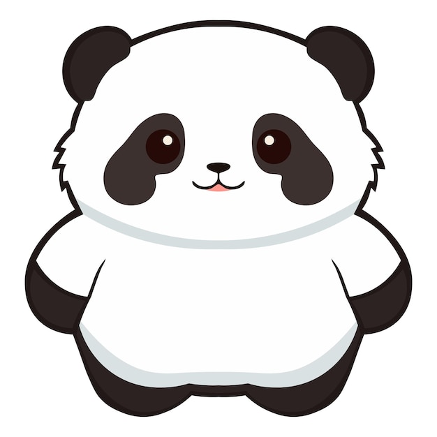 Cute panda vector illustration