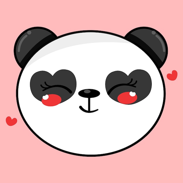 Cute panda Vector Illustration