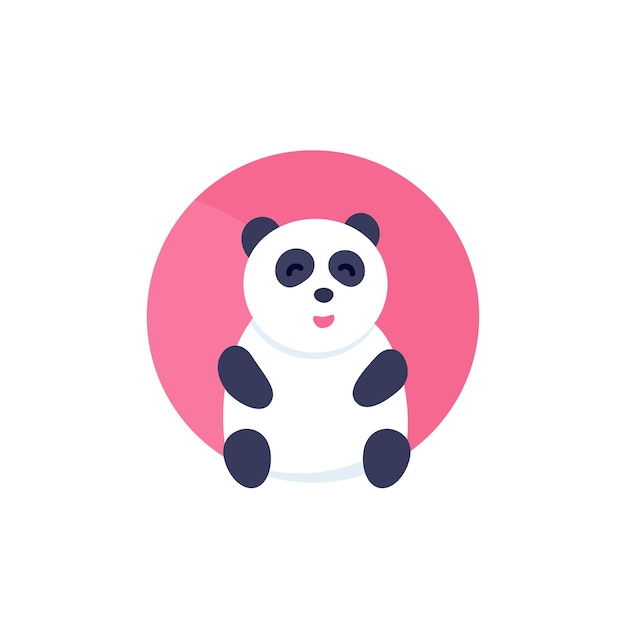 Premium Vector | Cute panda vector logo, icon