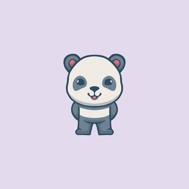 CUTE PANDA VECTOR STOK