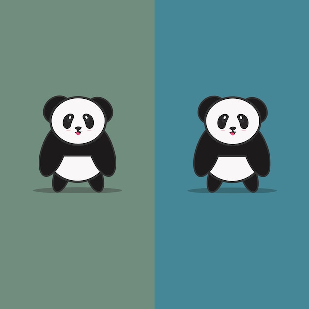 Carino panda vector