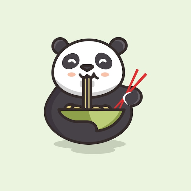 cute panda vector