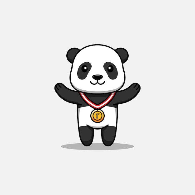 Cute panda wins a contest