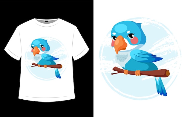 Cute parrot t shirt design