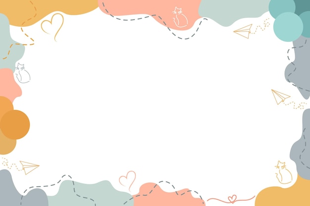 cute pastel color background vector design