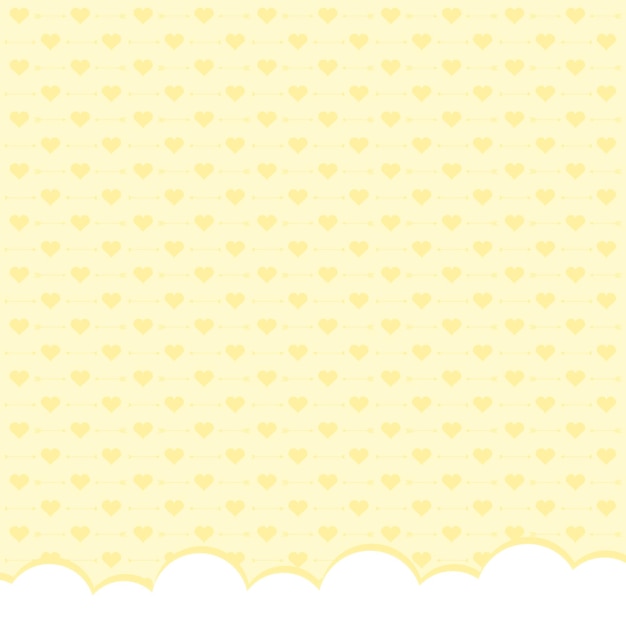 Cute pattern background heart Vector