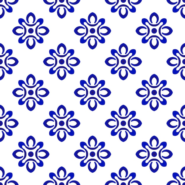 Cute pattern blue and white