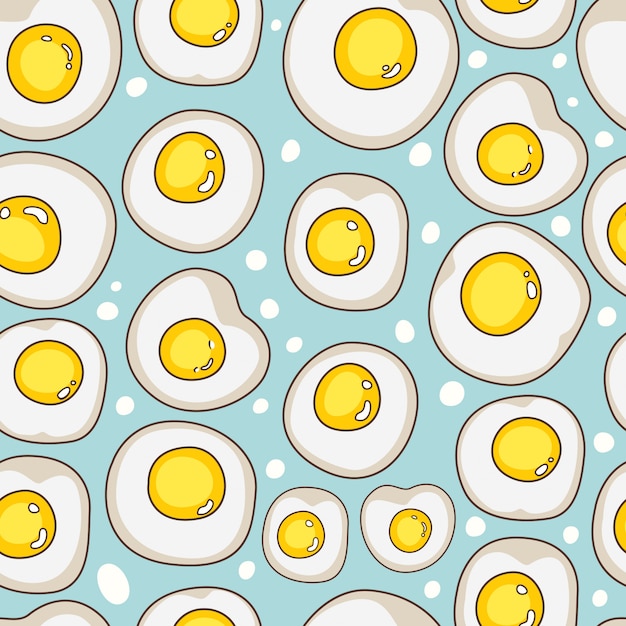 Cute pattern seamless egg