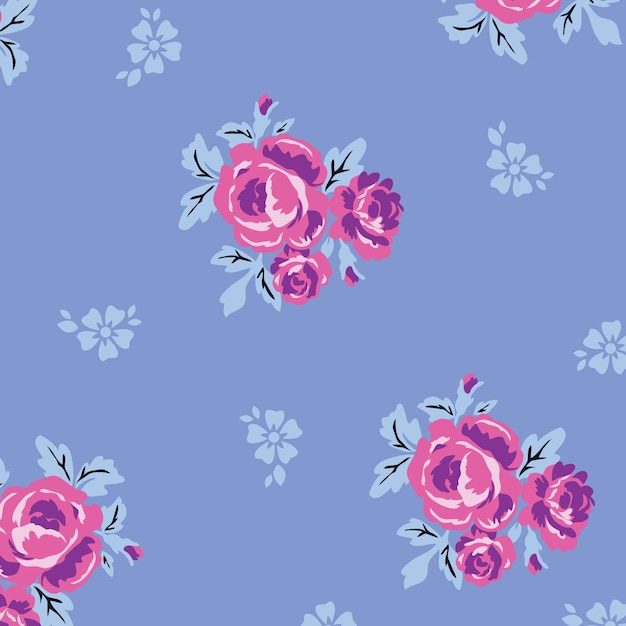 Cute pattern in small flower. Small colorful flowers. Ditsy floral background for fashion prints.