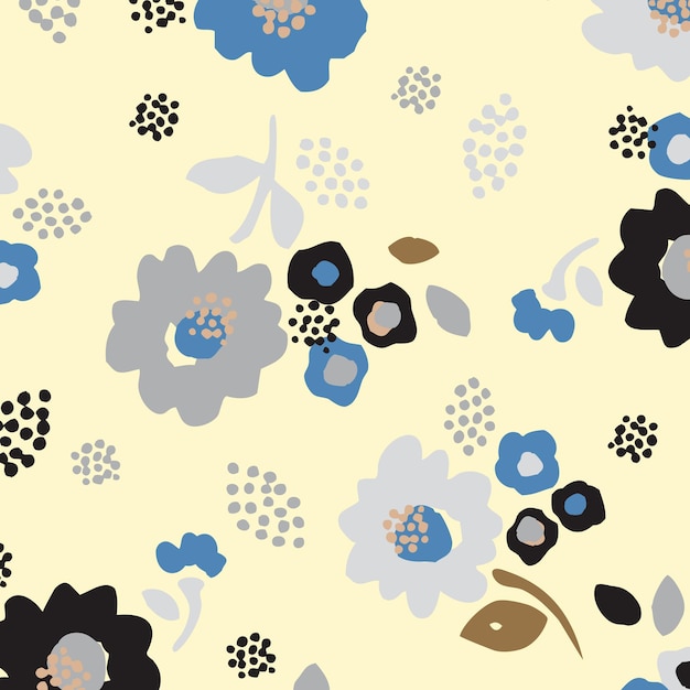 Cute pattern in small flower. Small colorful flowers. Ditsy floral background  for fashion prints.