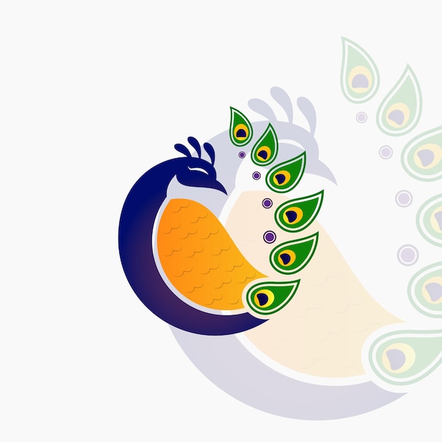 Cute Peacock Logo