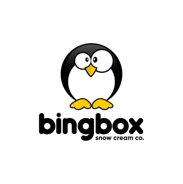 Cute Penguin Cartoon Logo Inspiration