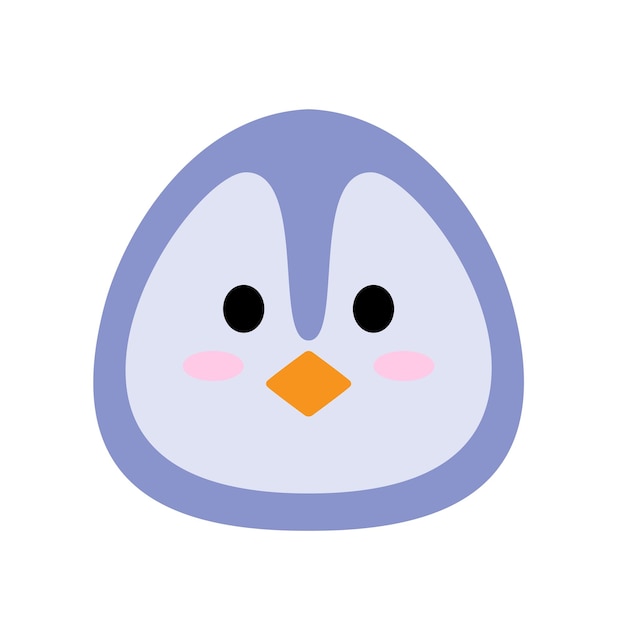 Cute penguin face