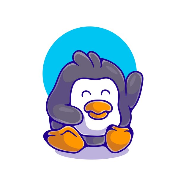 Cute penguin illustration