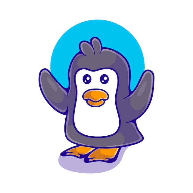 かわいいペンギンのイラスト