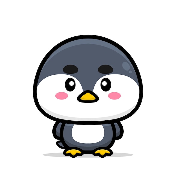 Vector cute penguin mascot design