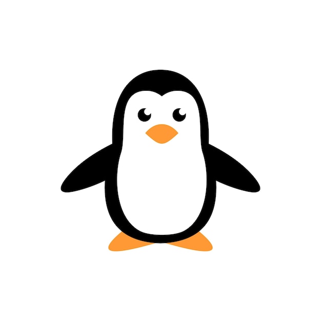 cute penguin vector logo