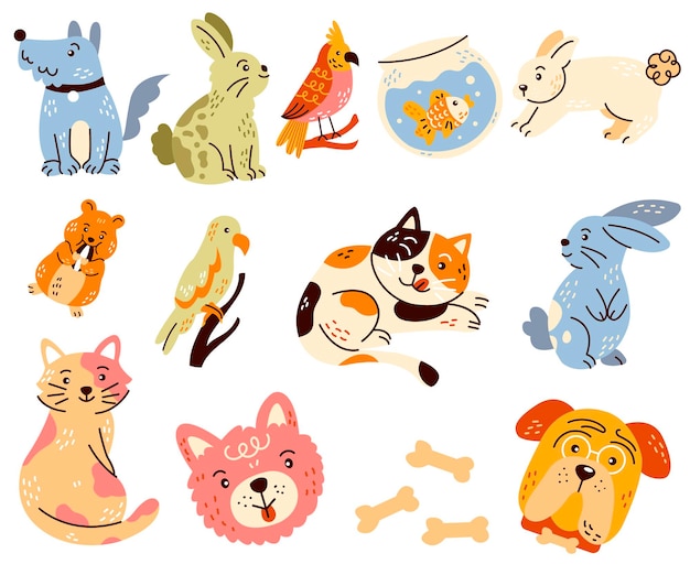 cute pet animal vector illustration icon