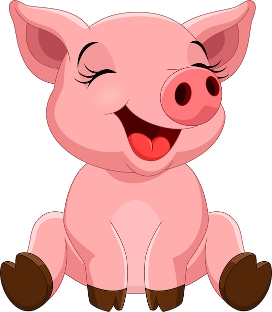 Cute pig cartoon