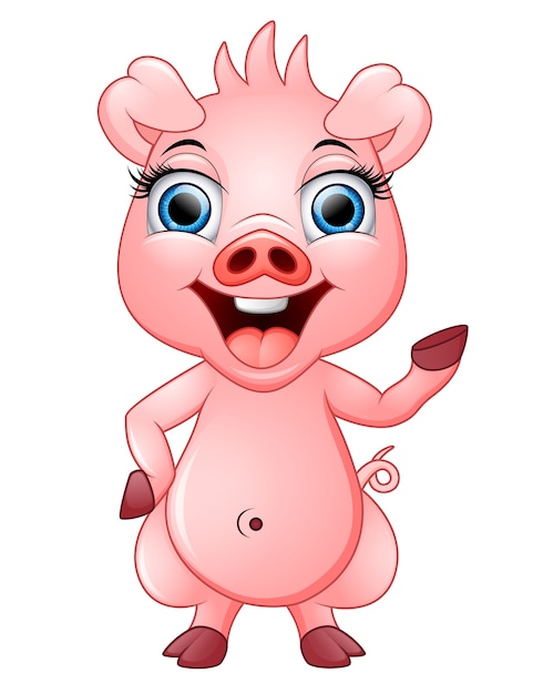 Cute pig cartoon