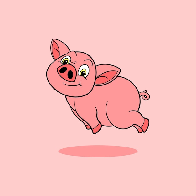 cute pig cartoon