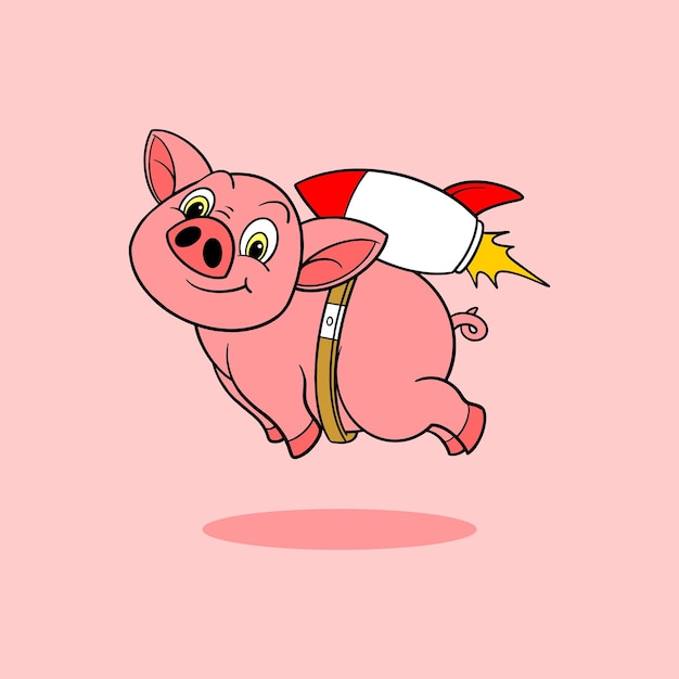 cute pig cartoon