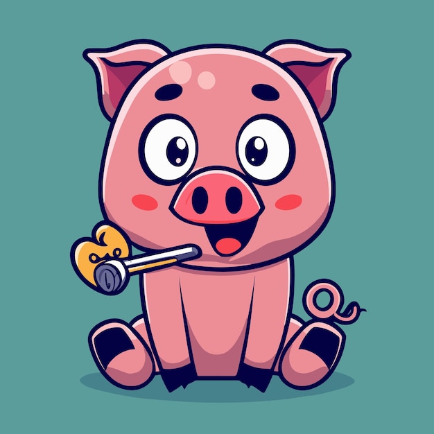 Vector cute pig vector design