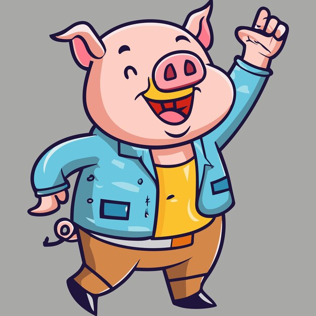 Cute Pig vector