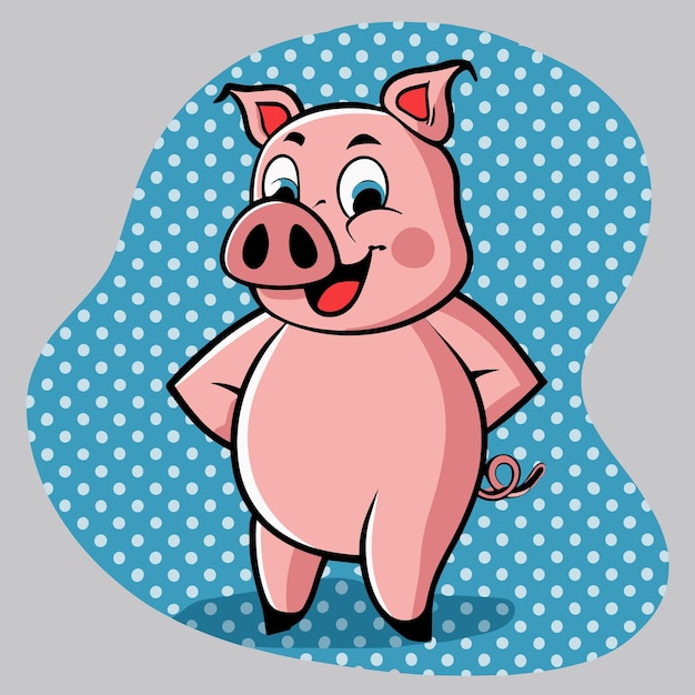 Cute Pig vector