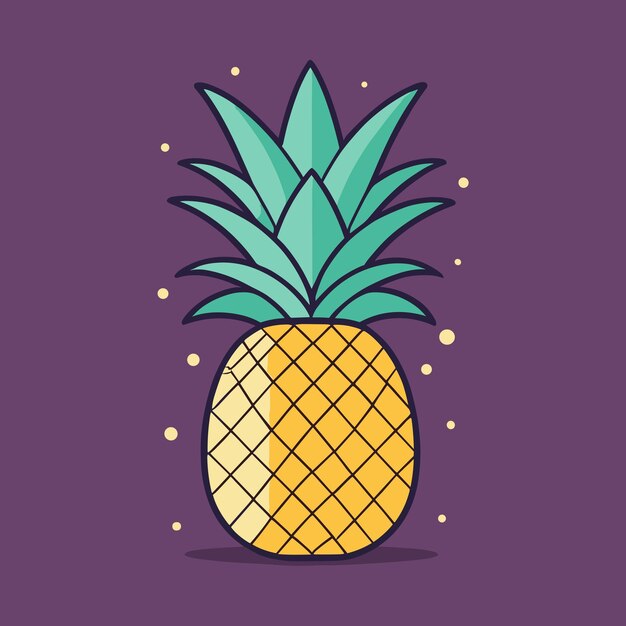 Cute pineapple cartoon vector design