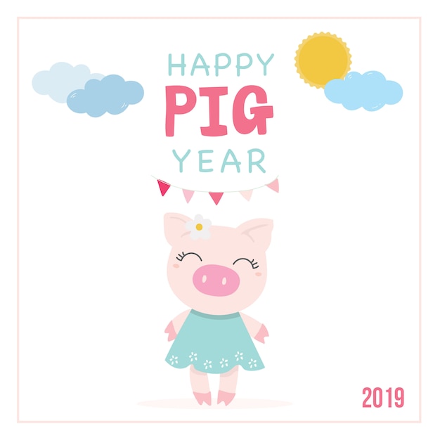 Cute Ping Happy new year 2019