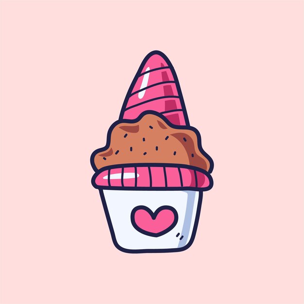 Cute Pink cupcake